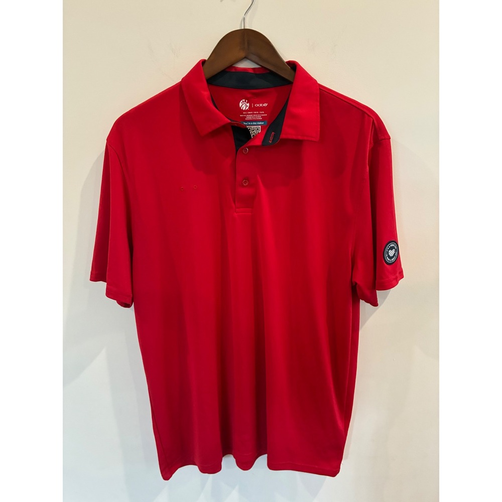 Chick-fil-A Oobe Red Employee Uniform Polo Shirt Mens XL Recycled Polyester